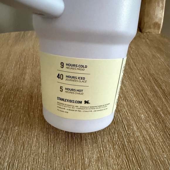 Stanley Quencher H20 Straw Tumbler 30oz Dew Drop Blue Periwinkle Purple NEW!! - Picture 5 of 10